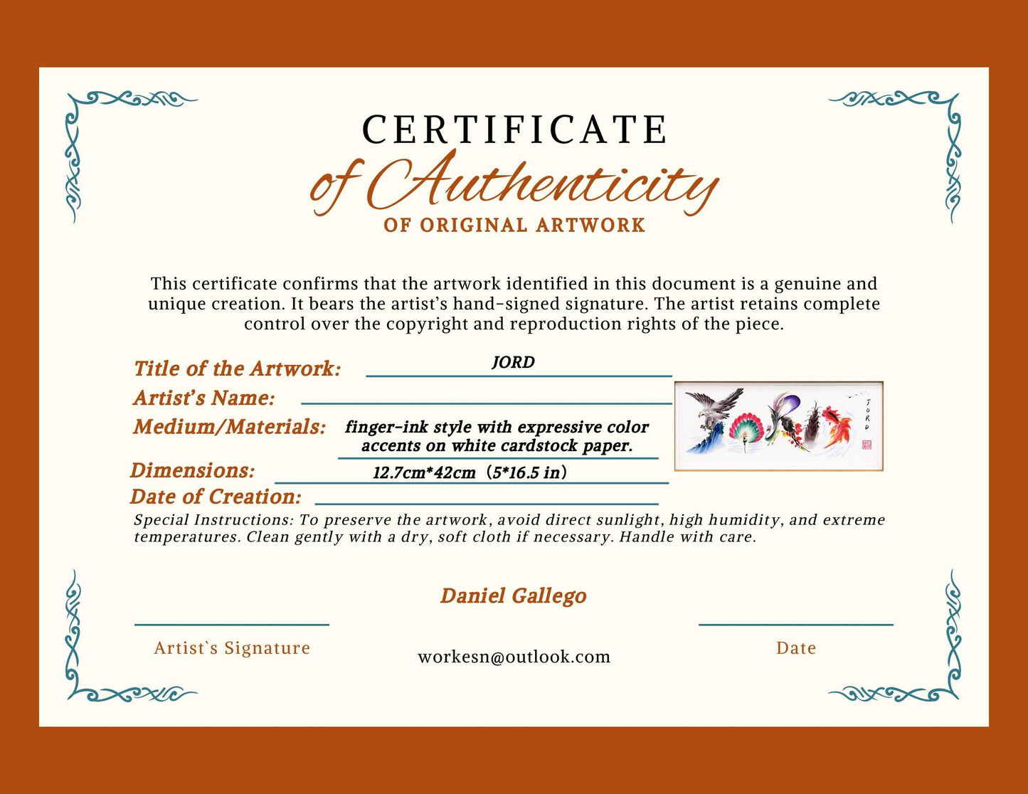 Custom Panoramic Ink Painting – Eagle, Koi & Plum Blossom | Made to Order Shanshui Art